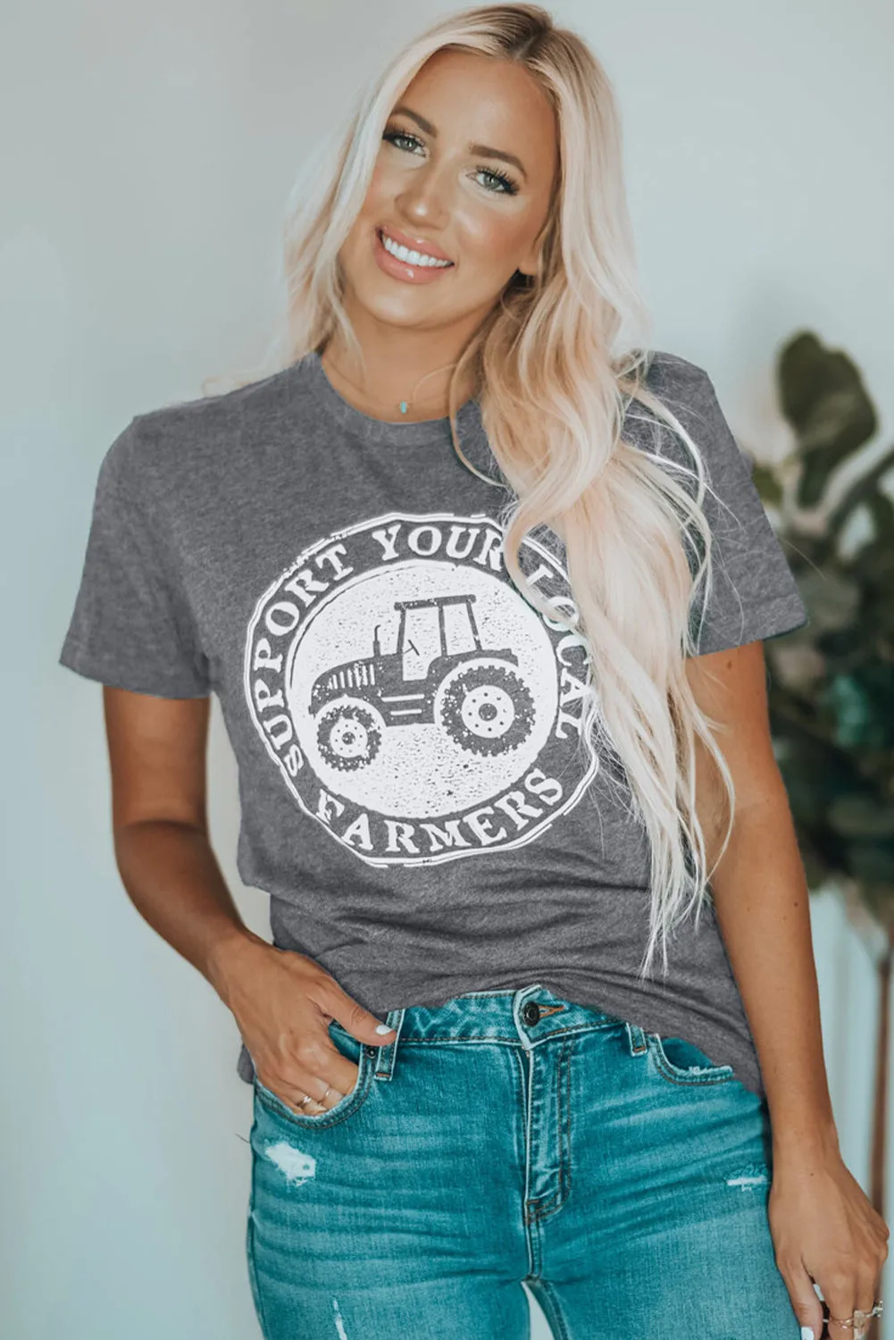 Threaded Pear SUPPORT YOUR LOCAL FARMERS Graphic Tee sold by Zulily product image thumbnail 4