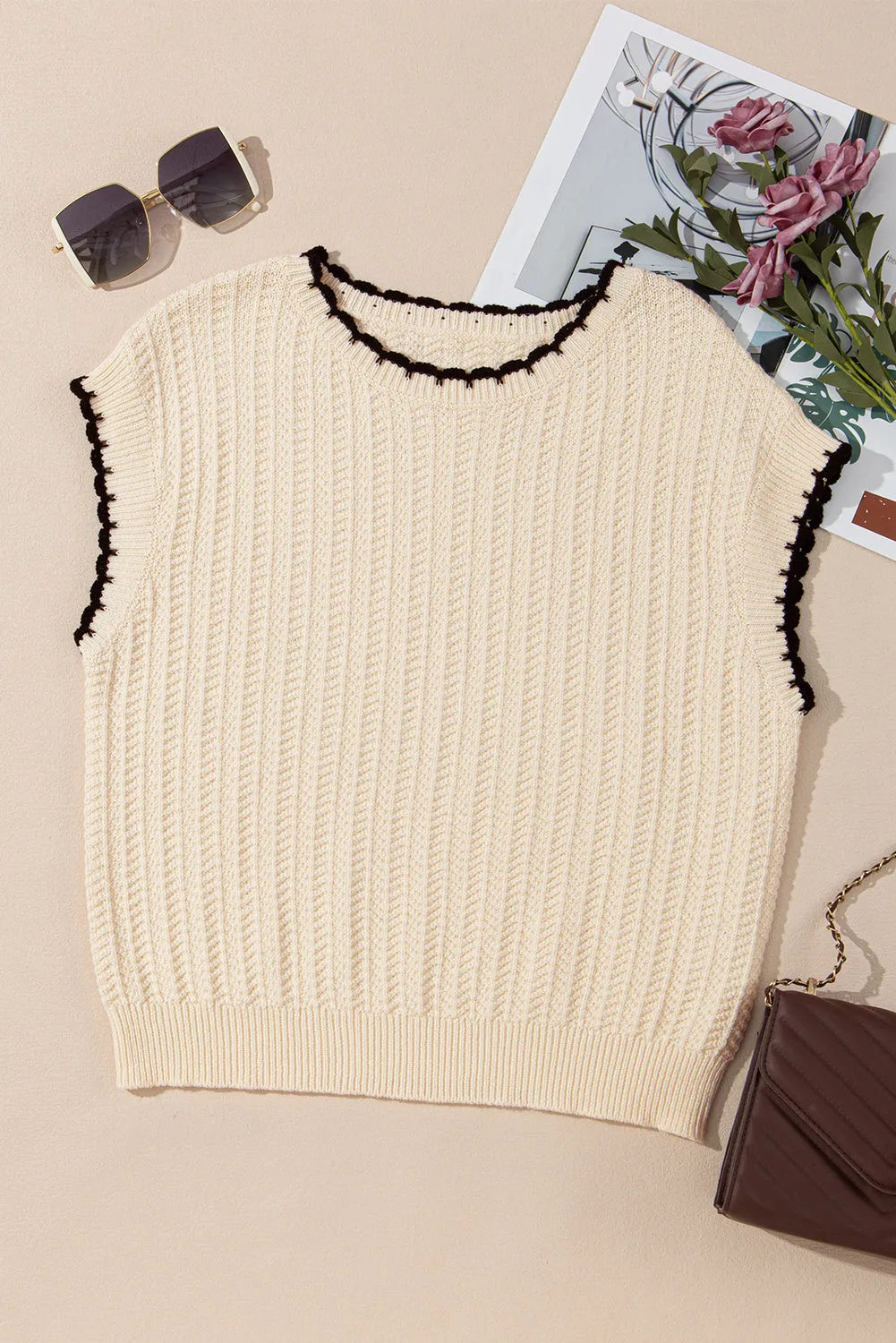 Threaded Pear Sophia Knit Short Sleeve Sweater sold by Zulily product image thumbnail 4