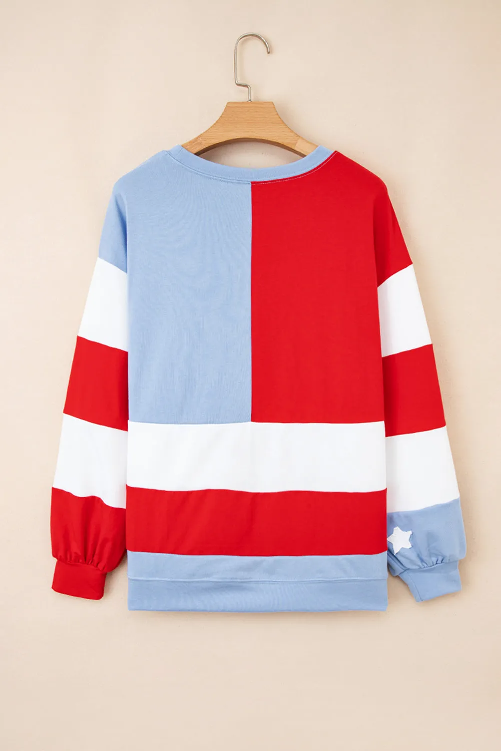 Threaded Pear Simone Flag Vintage Oversized Pullover sold by Zulily product image thumbnail 5