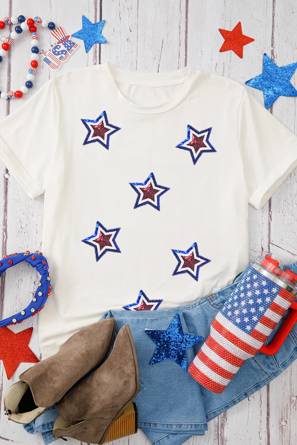 Threaded Pear Sequin Star Tee sold by Zulily product image thumbnail 3
