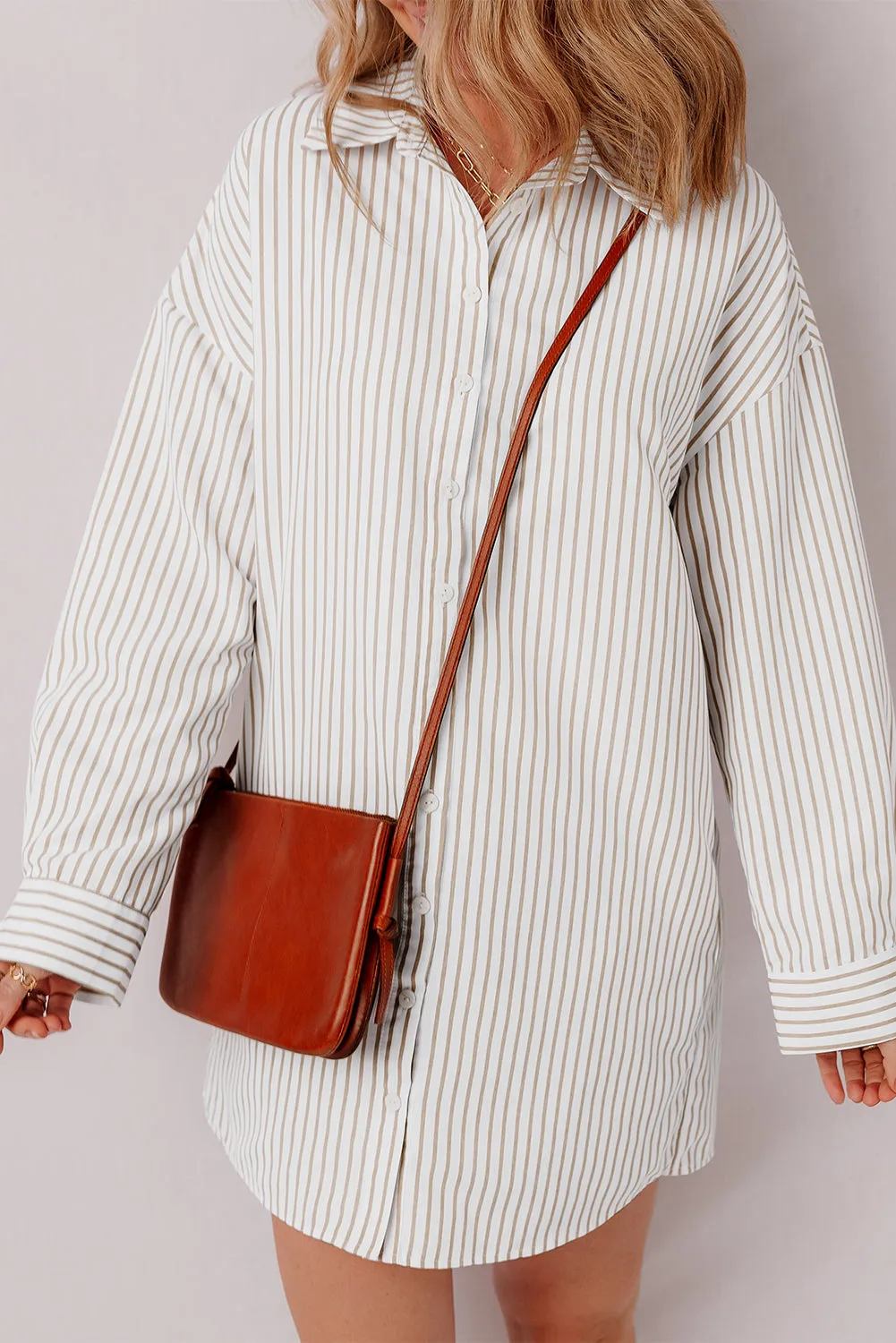 Threaded Pear Selena Long Sleeve Button Up Shirt Dress sold by Zulily product image thumbnail 4