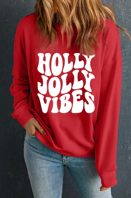 Threaded Pear Scarlett Graphic Crewneck Christmas Sweatshirt made by Threaded Pear