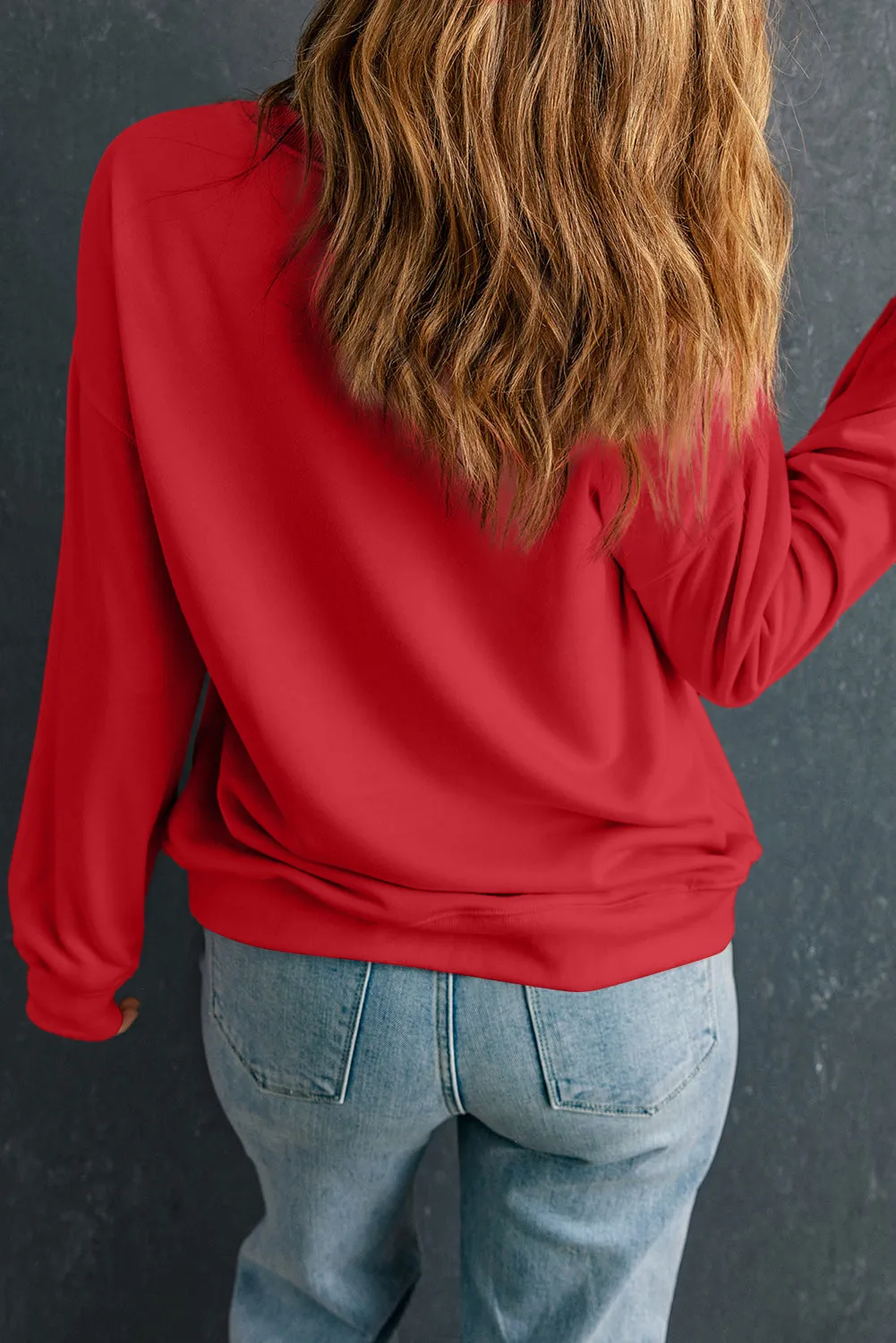 Threaded Pear Scarlett Graphic Crewneck Christmas Sweatshirt sold by Zulily product image thumbnail 2