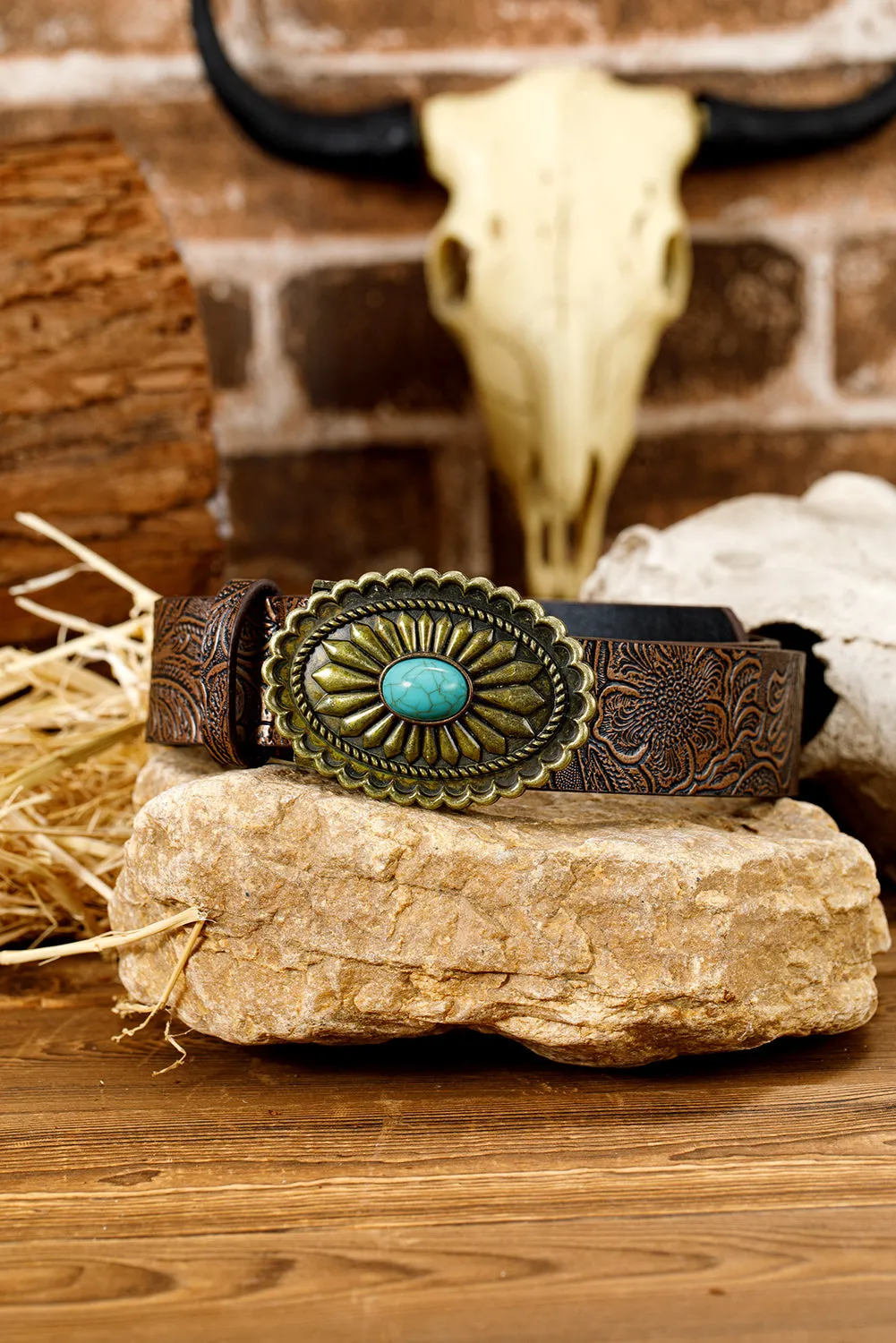 Threaded Pear Royalty Embossed Faux Leather Belt sold by Zulily product image thumbnail 2
