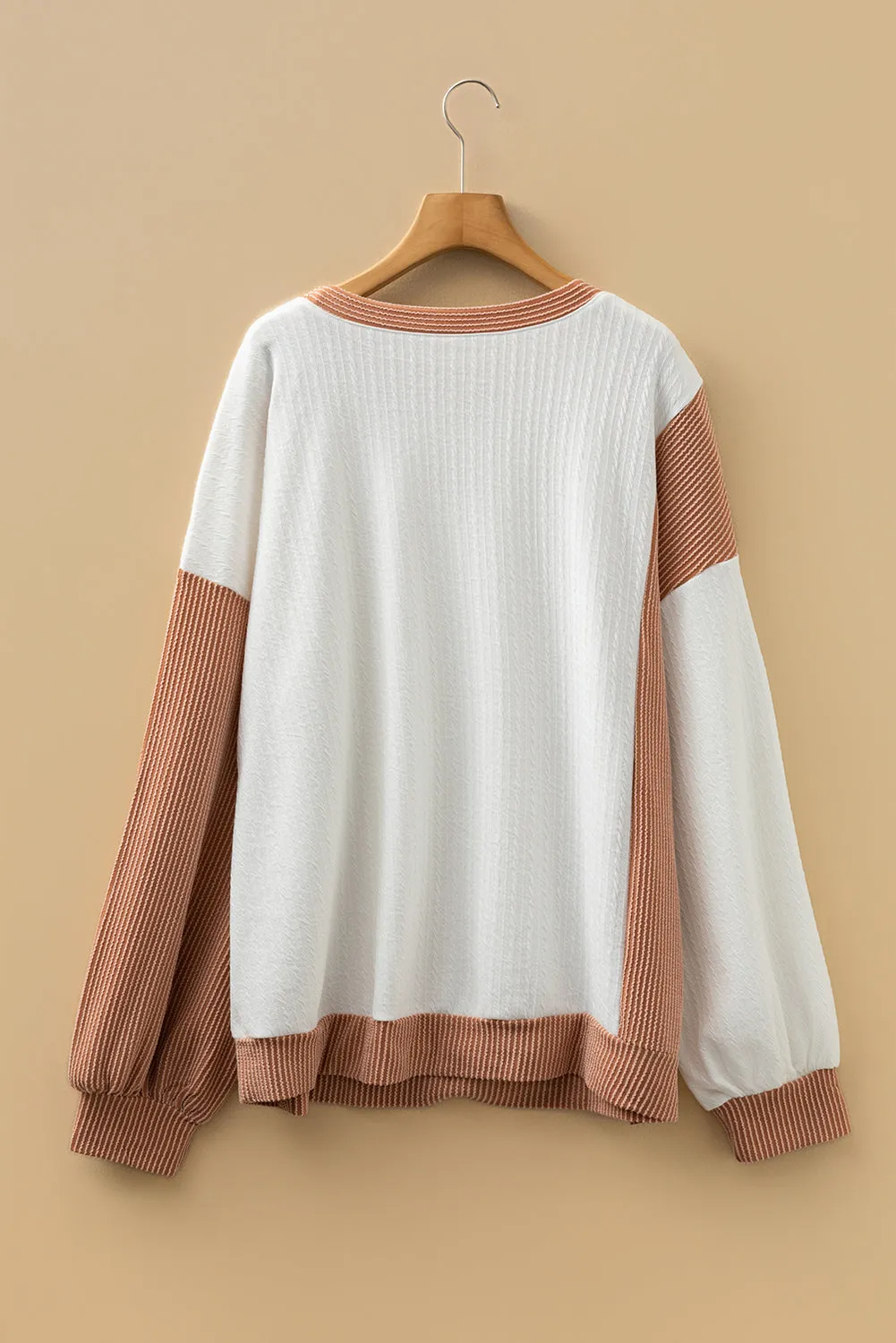 Threaded Pear Romy Color Block Knit PLUS Top sold by Zulily product image thumbnail 5