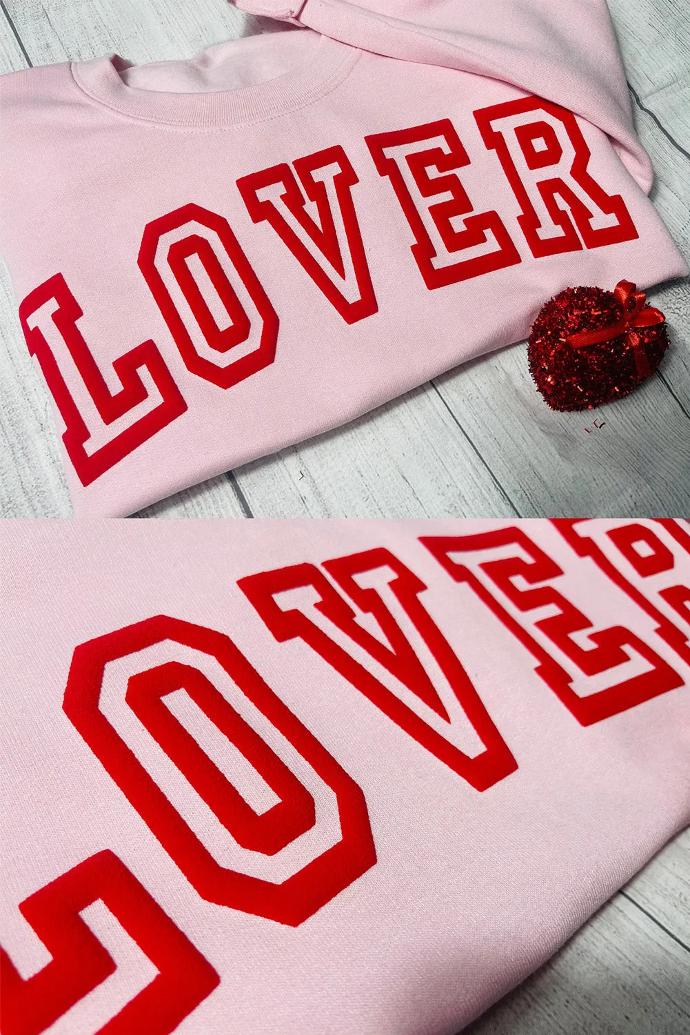 Threaded Pear Raya LOVER Puff Print Drop Shoulder Pullover Sweatshirt sold by Zulily product image thumbnail 5