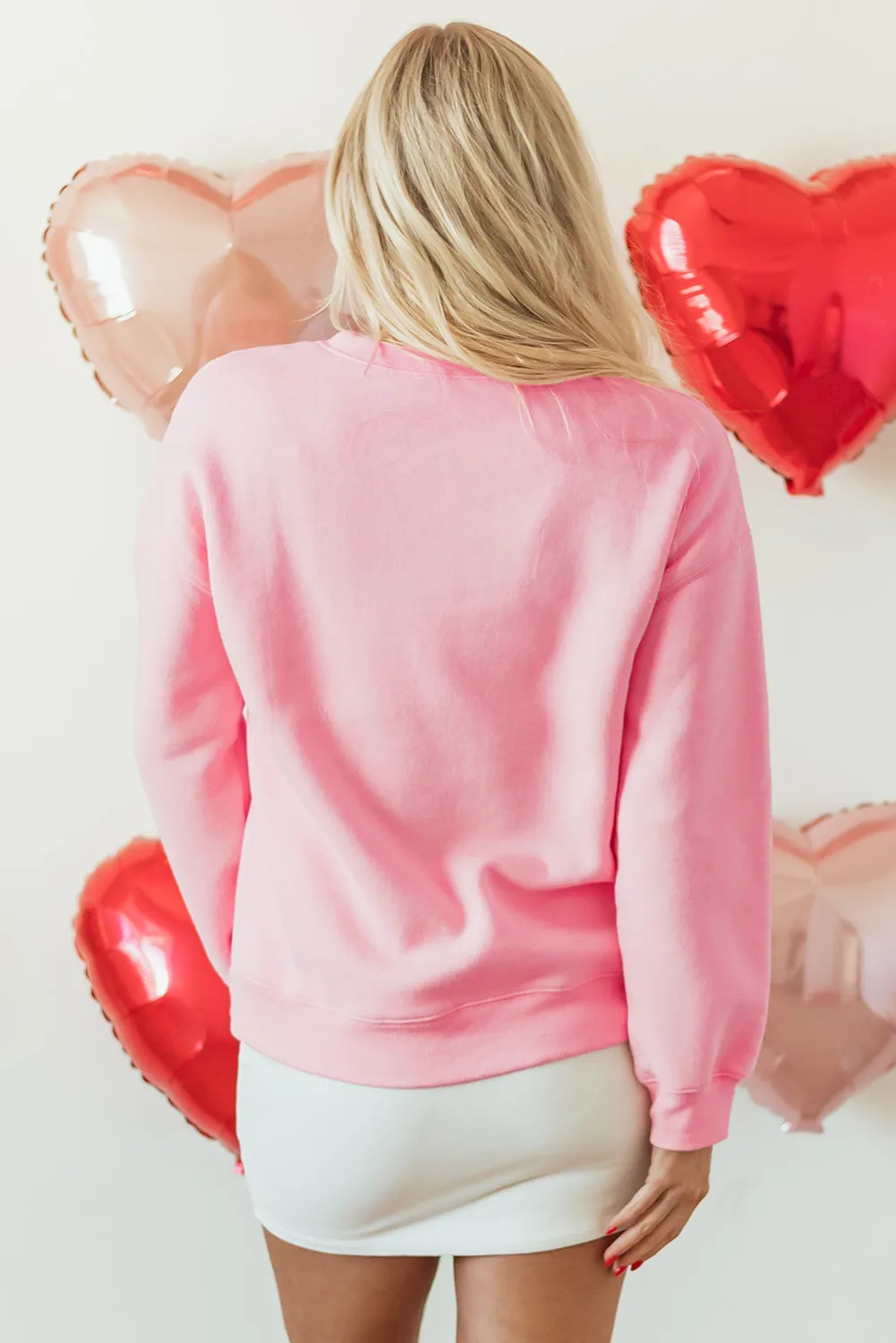 Threaded Pear Raya LOVER Puff Print Drop Shoulder Pullover Sweatshirt sold by Zulily product image thumbnail 2