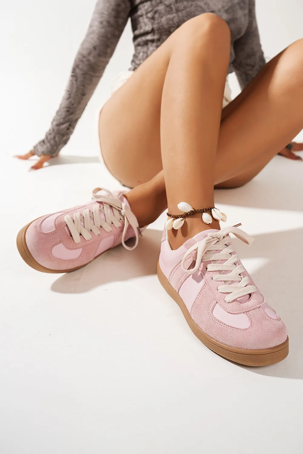 Threaded Pear Raina Two Tone Lace-up Sneakers sold by Zulily product image thumbnail 3