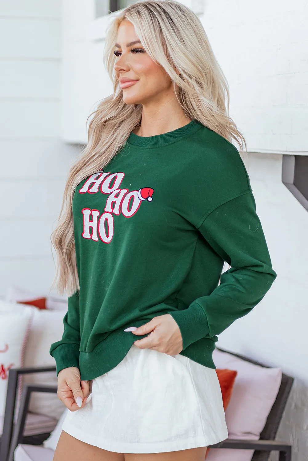 Threaded Pear Piagwen Graphic Christmas Fashion Sweatshirt sold by Zulily product image thumbnail 3