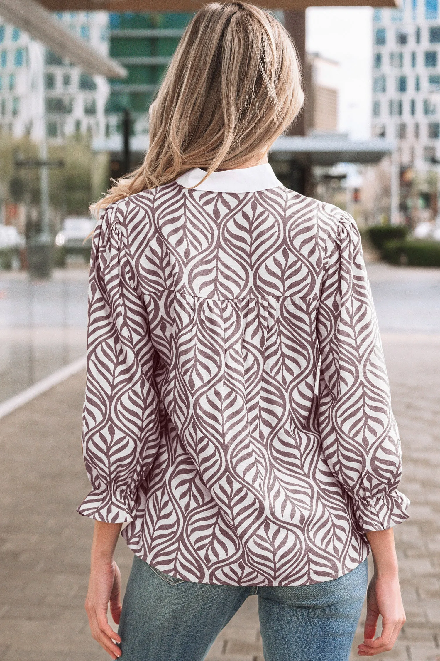 Threaded Pear Phoebe Collar Puff Sleeve Top sold by Zulily product image thumbnail 2