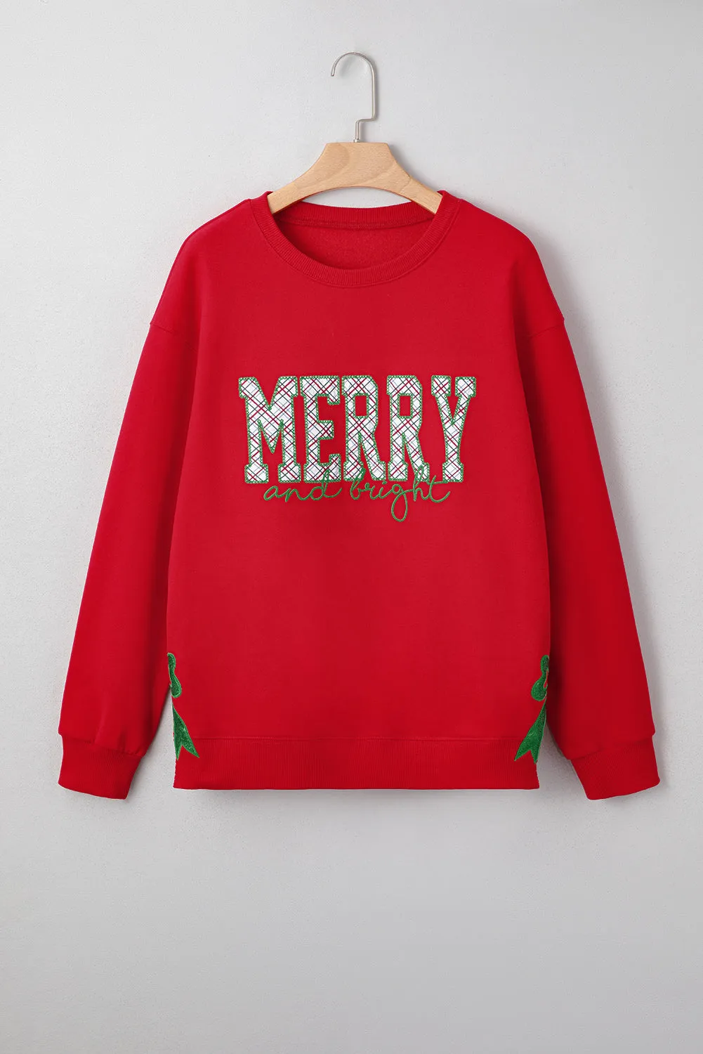 Threaded Pear Paulina Bow Decor Christmas Sweatshirt sold by Zulily