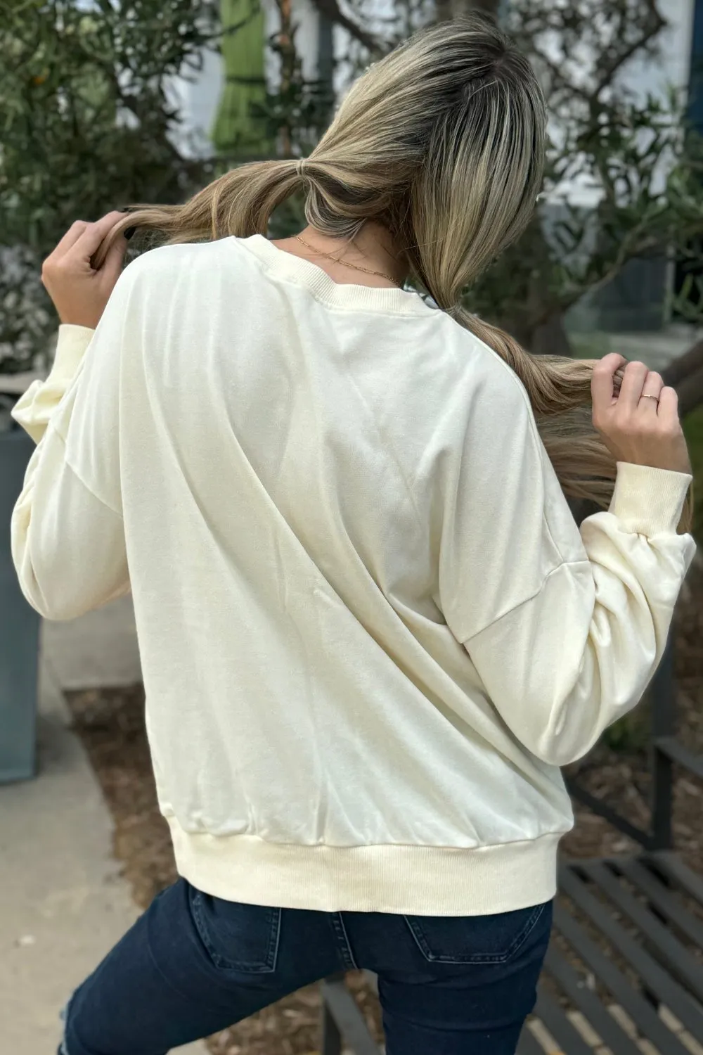 Threaded Pear Penelope Striped Pullover Sweatshirt sold by Zulily product image thumbnail 2