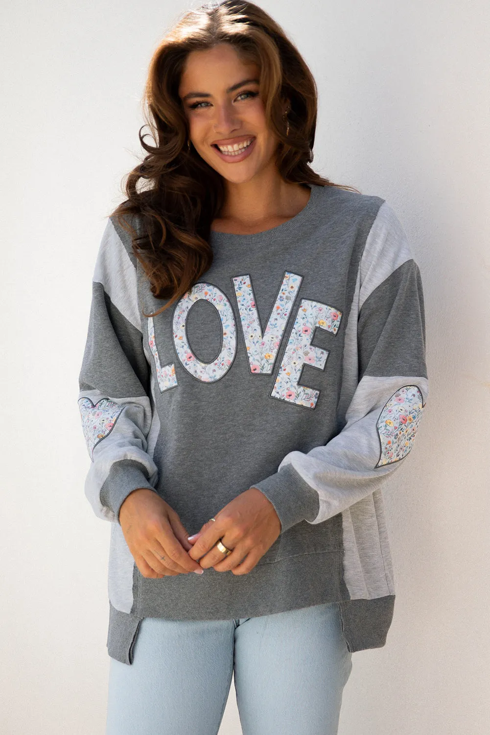 Threaded Pear Payton Uneven Hem Chic Sweatshirt sold by Zulily
