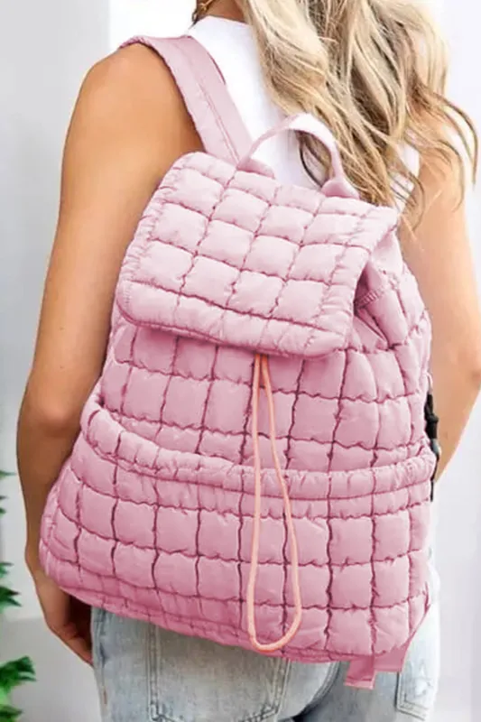 Threaded Pear Natalie Quilted Puffer Backpack made by Threaded Pear