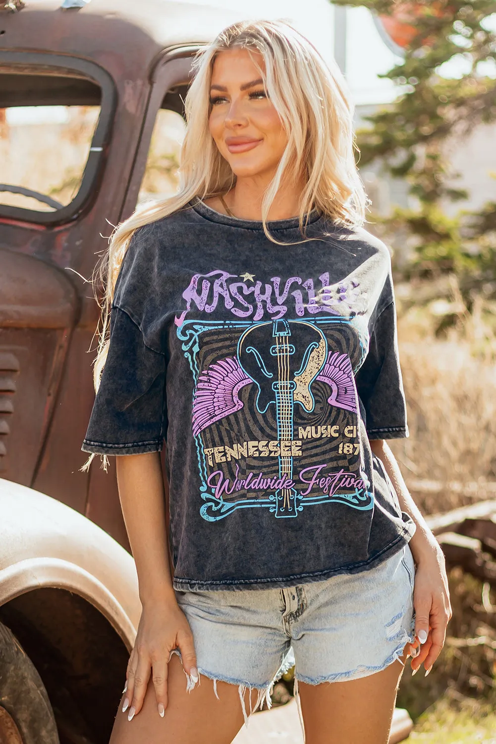 Threaded Pear Nashville Tennessee Mineral Washed Vintage Tee sold by Zulily product image thumbnail 3
