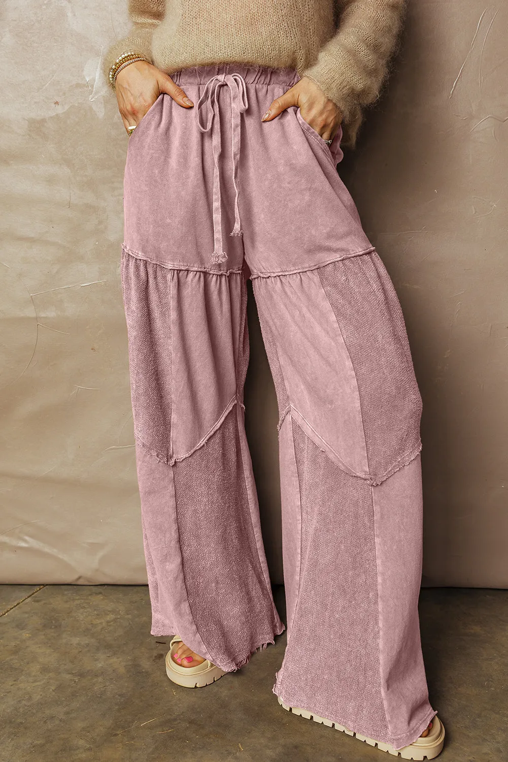Threaded Pear Murphy Leg Patchwork Drawstring Pants sold by Zulily