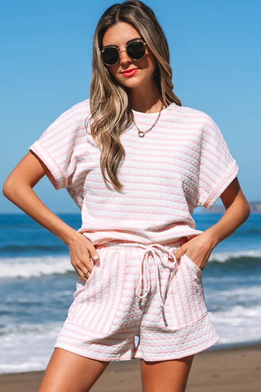 Threaded Pear Milana Stripe Knitted Set made by Threaded Pear