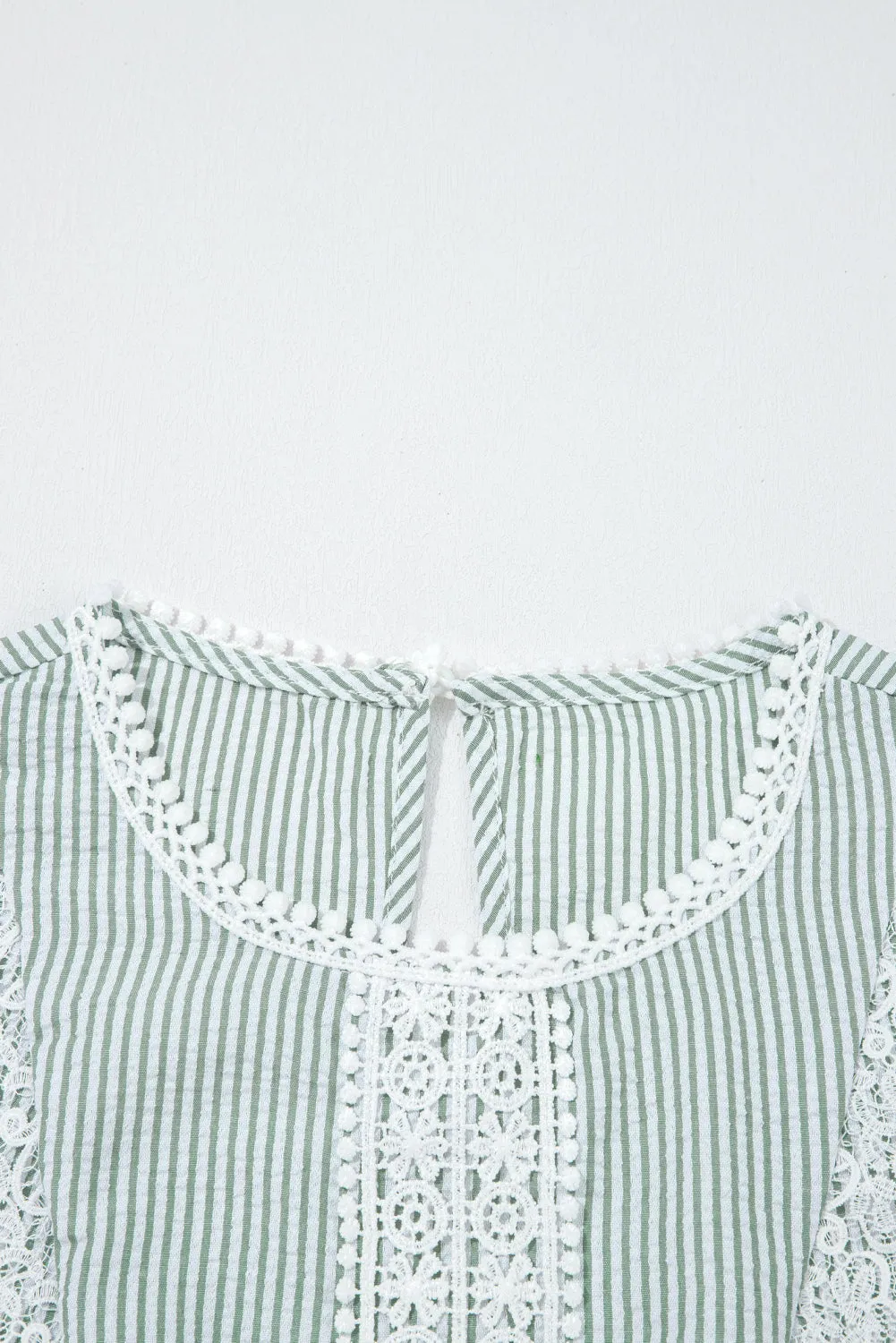Threaded Pear Meredith Stripe Lace Patchwork Crew Neck Tank Top sold by Zulily product image thumbnail 5