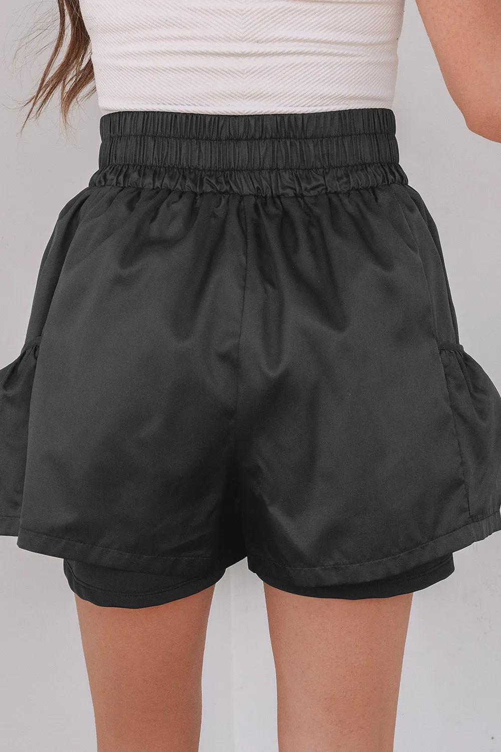 Threaded Pear Maxine Elastic High Waist Pocketed Casual Shorts sold by Zulily product image thumbnail 2