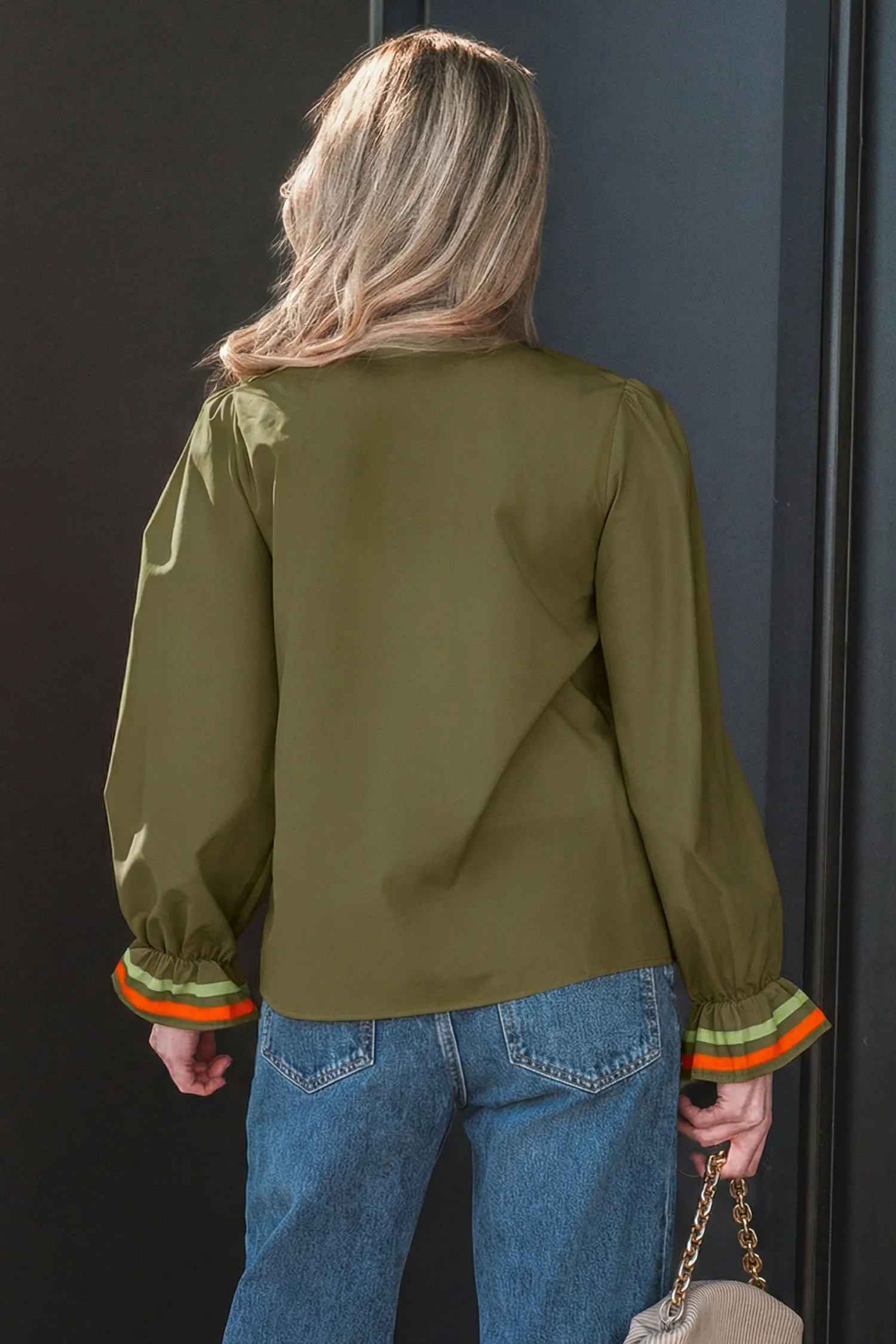 Threaded Pear Marie Long Sleeve Blouse Long Sleeve Top sold by Zulily product image thumbnail 2