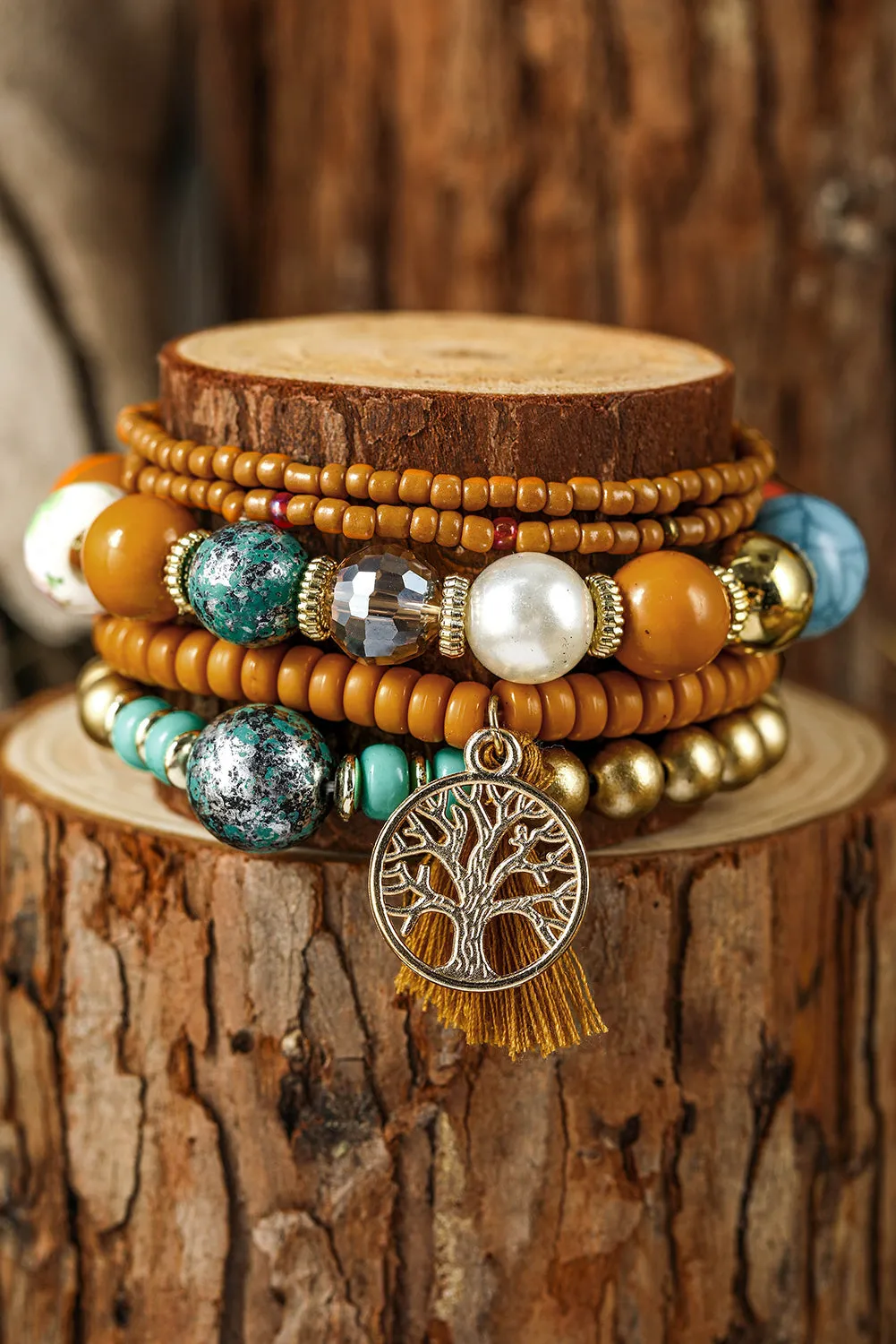 Threaded Pear Maria Boho Beaded Bracelets Set sold by Zulily
