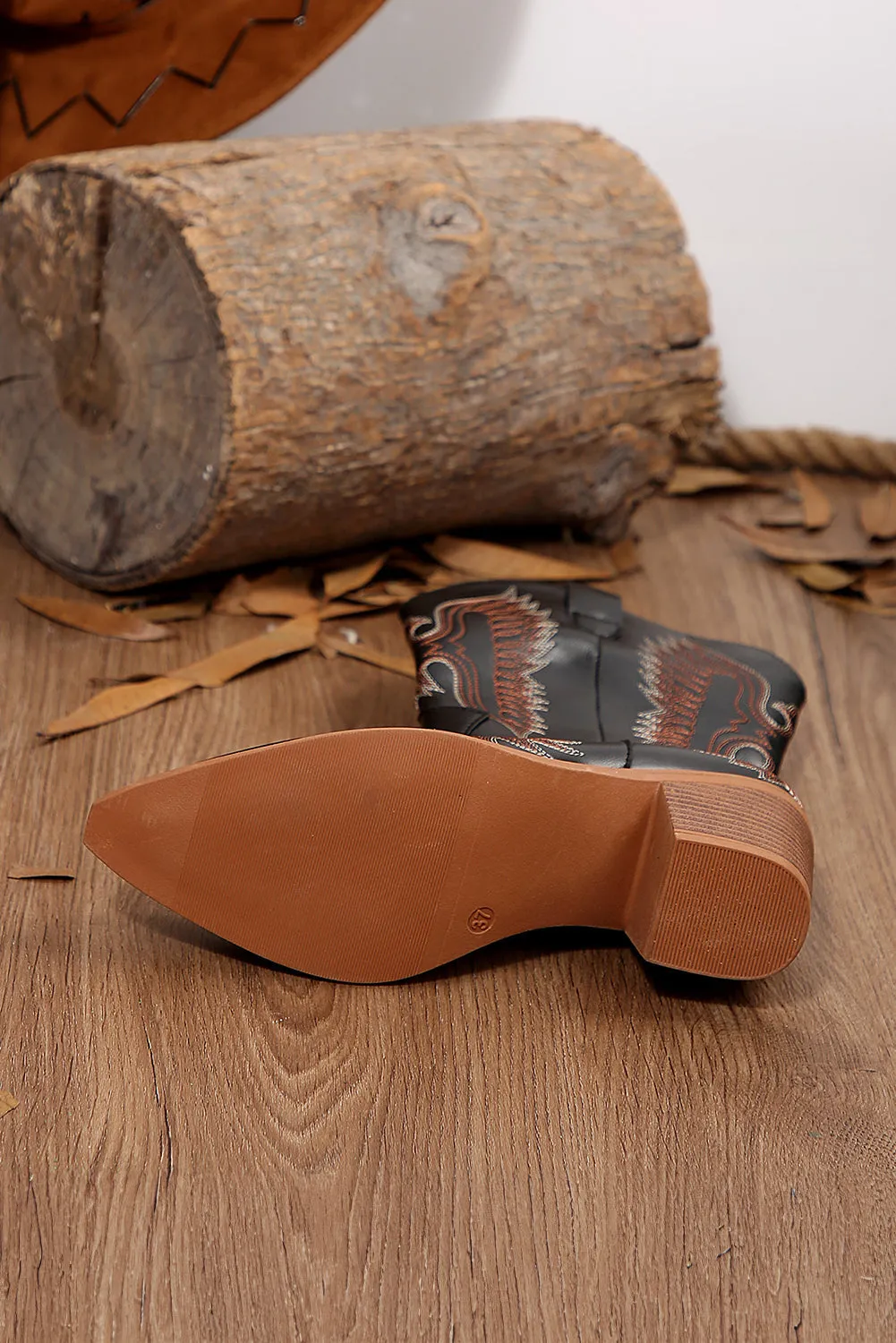 Threaded Pear Mackenzie Western Eagle Embroidered Faux Leather Boots sold by Zulily product image thumbnail 5