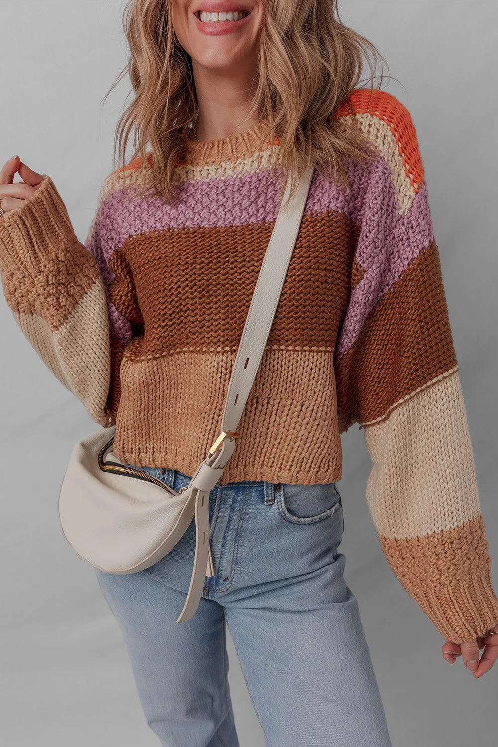 Threaded Pear Lydia Cropped Knitted Sweater sold by Zulily product image thumbnail 3