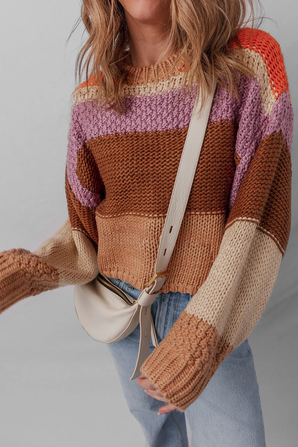 Threaded Pear Lydia Cropped Knitted Sweater sold by Zulily product image thumbnail 4