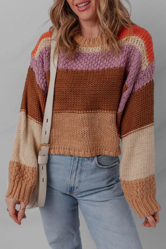 Threaded Pear Lydia Cropped Knitted Sweater made by Threaded Pear