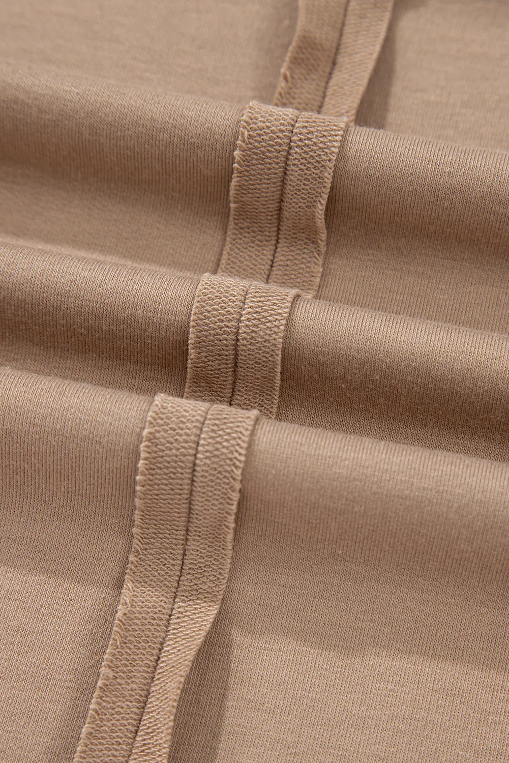 Threaded Pear Light French Beige Flower Striped Patchwork Puff Sleeve Loose PLUS Sweatshirt sold by Zulily product image thumbnail 4