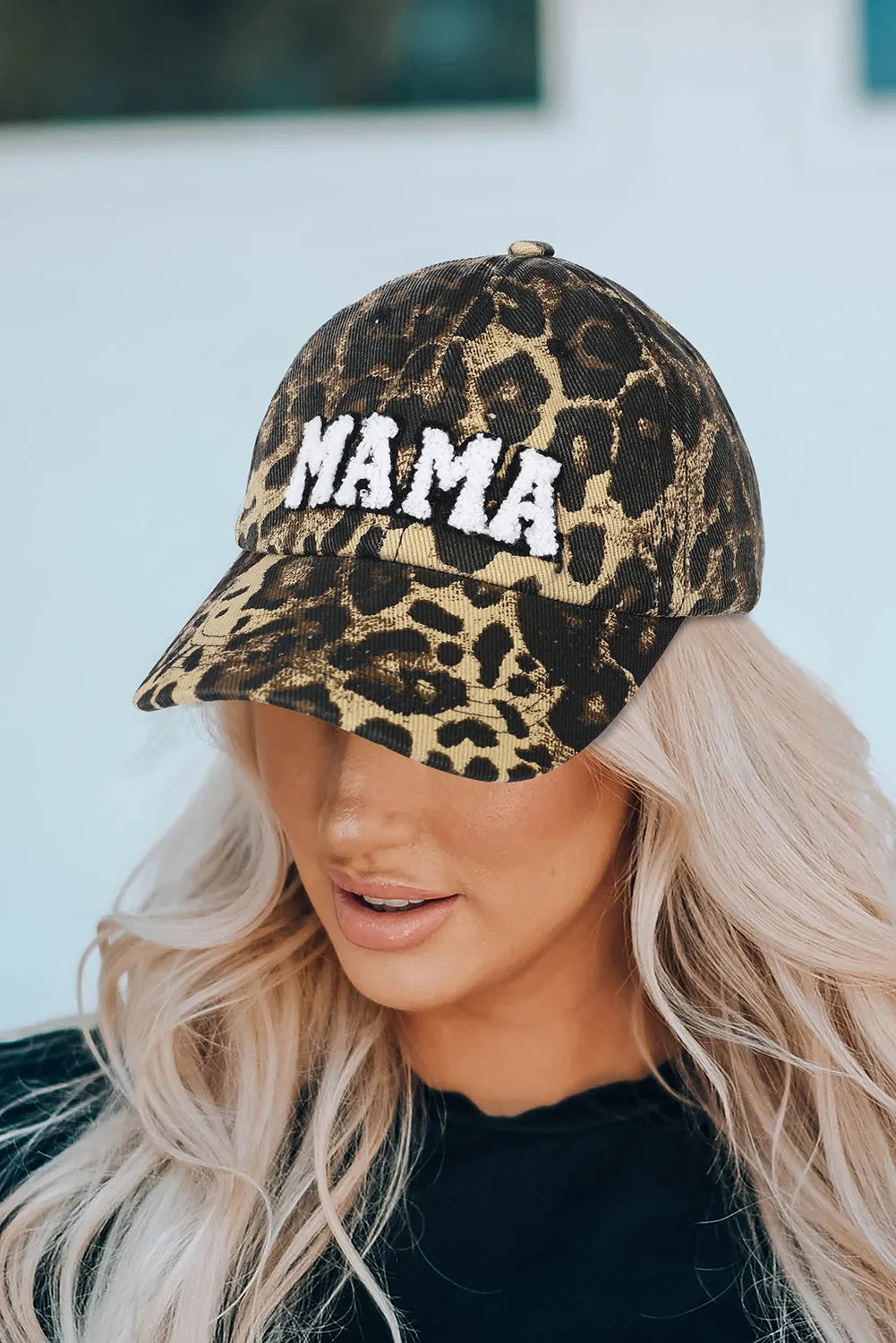 Threaded Pear Leopard MAMA Baseball Cap sold by Zulily product image thumbnail 2