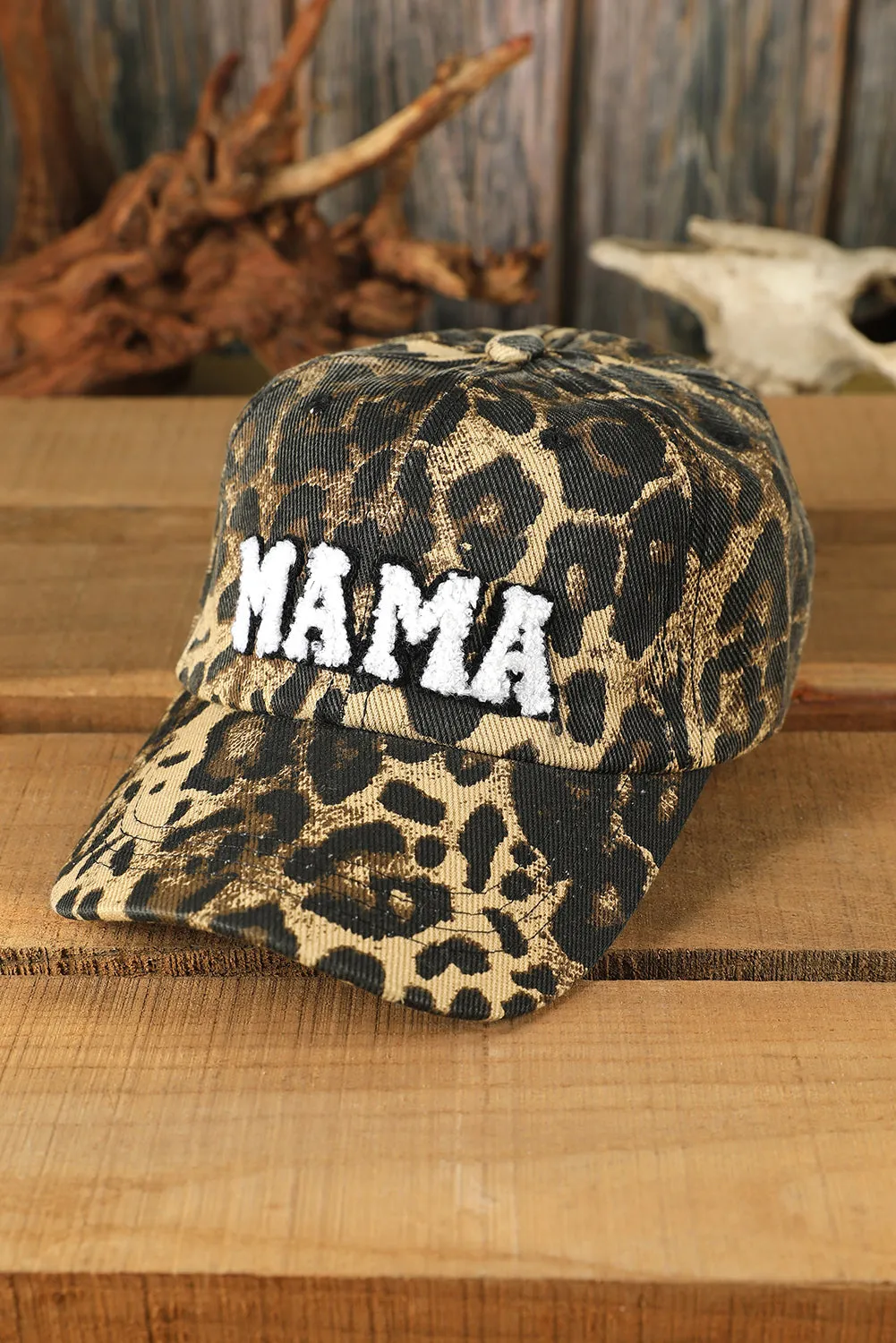 Threaded Pear Leopard MAMA Baseball Cap sold by Zulily product image thumbnail 3
