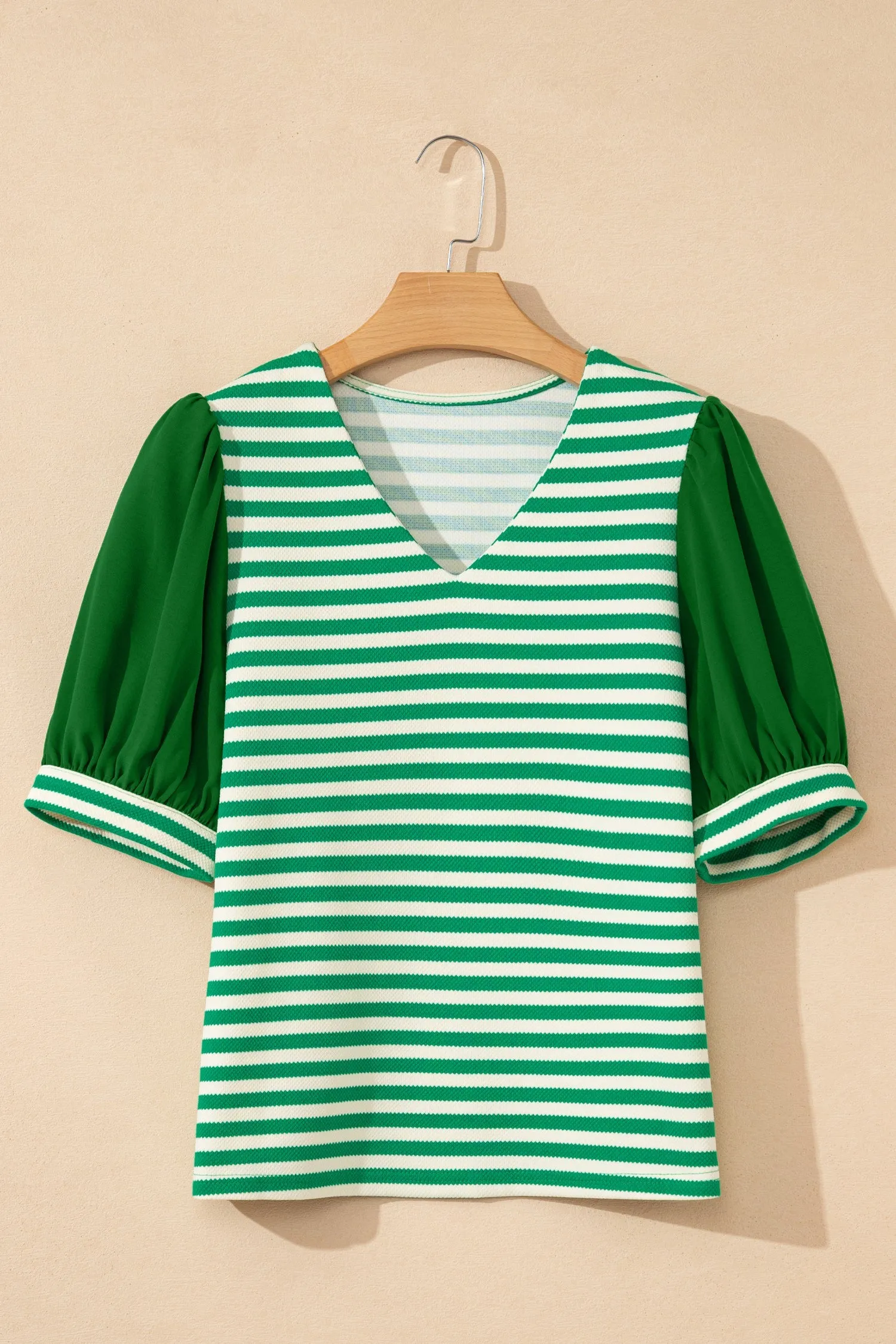 Threaded Pear Leighton Short Sleeve Patchwork Blouse sold by Zulily product image thumbnail 4