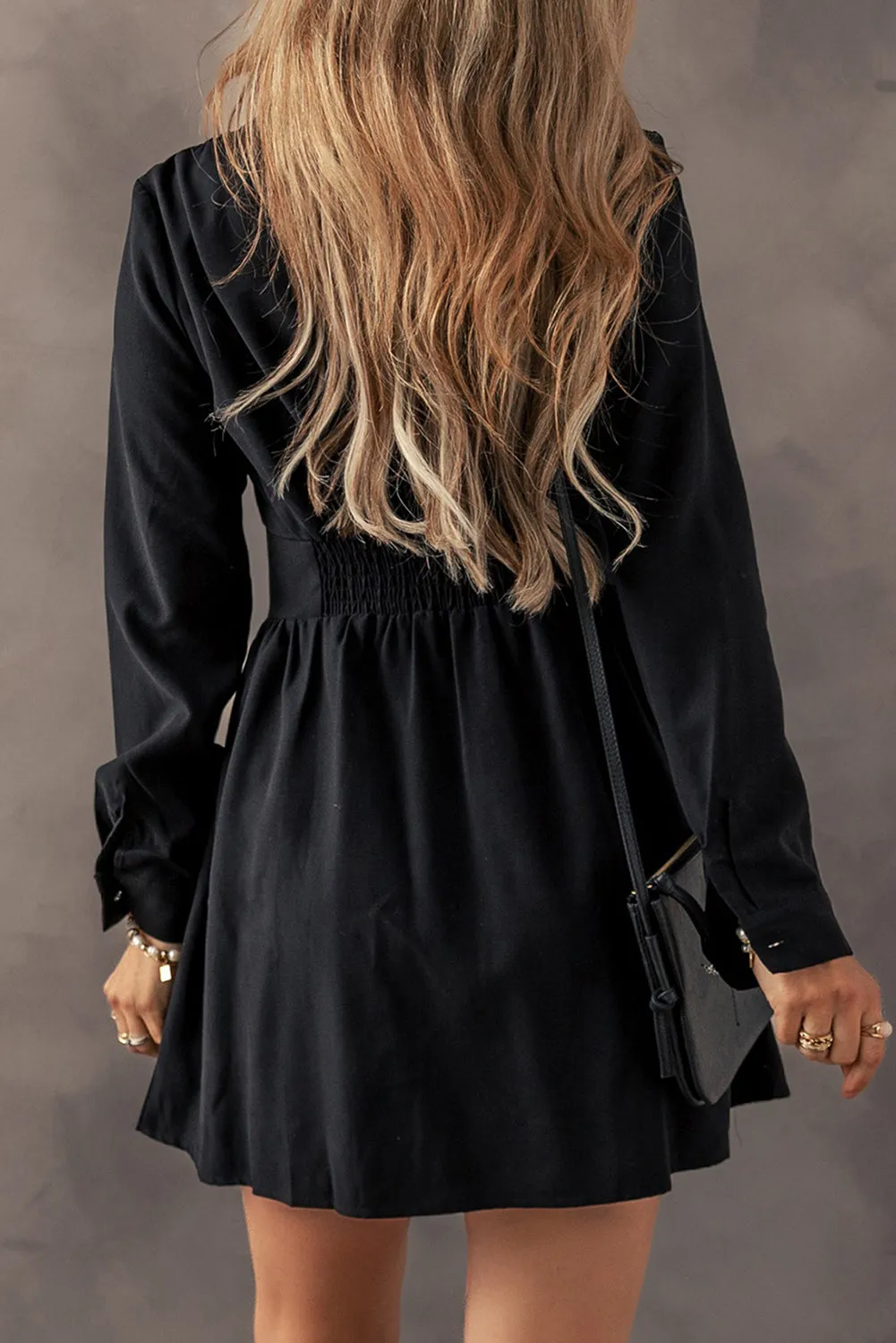 Threaded Pear Leia Long Sleeve Shirt Mini Dress sold by Zulily product image thumbnail 2