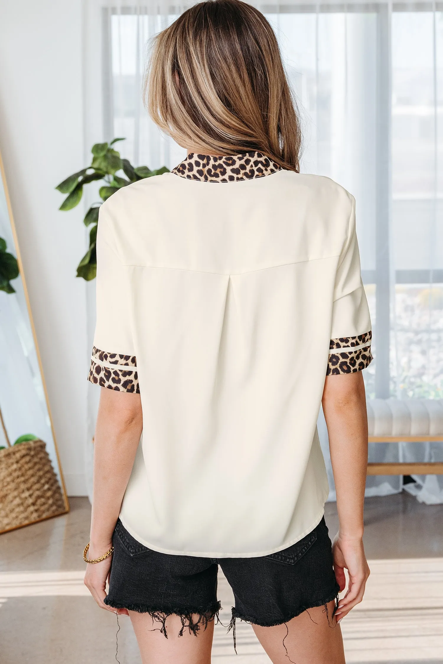 Threaded Pear Lakelyn Trim Short Sleeve Blouse sold by Zulily product image thumbnail 2