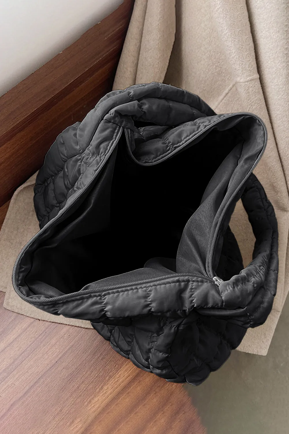 Threaded Pear Kylie Quilted Zipper Tote Bag sold by Zulily product image thumbnail 3