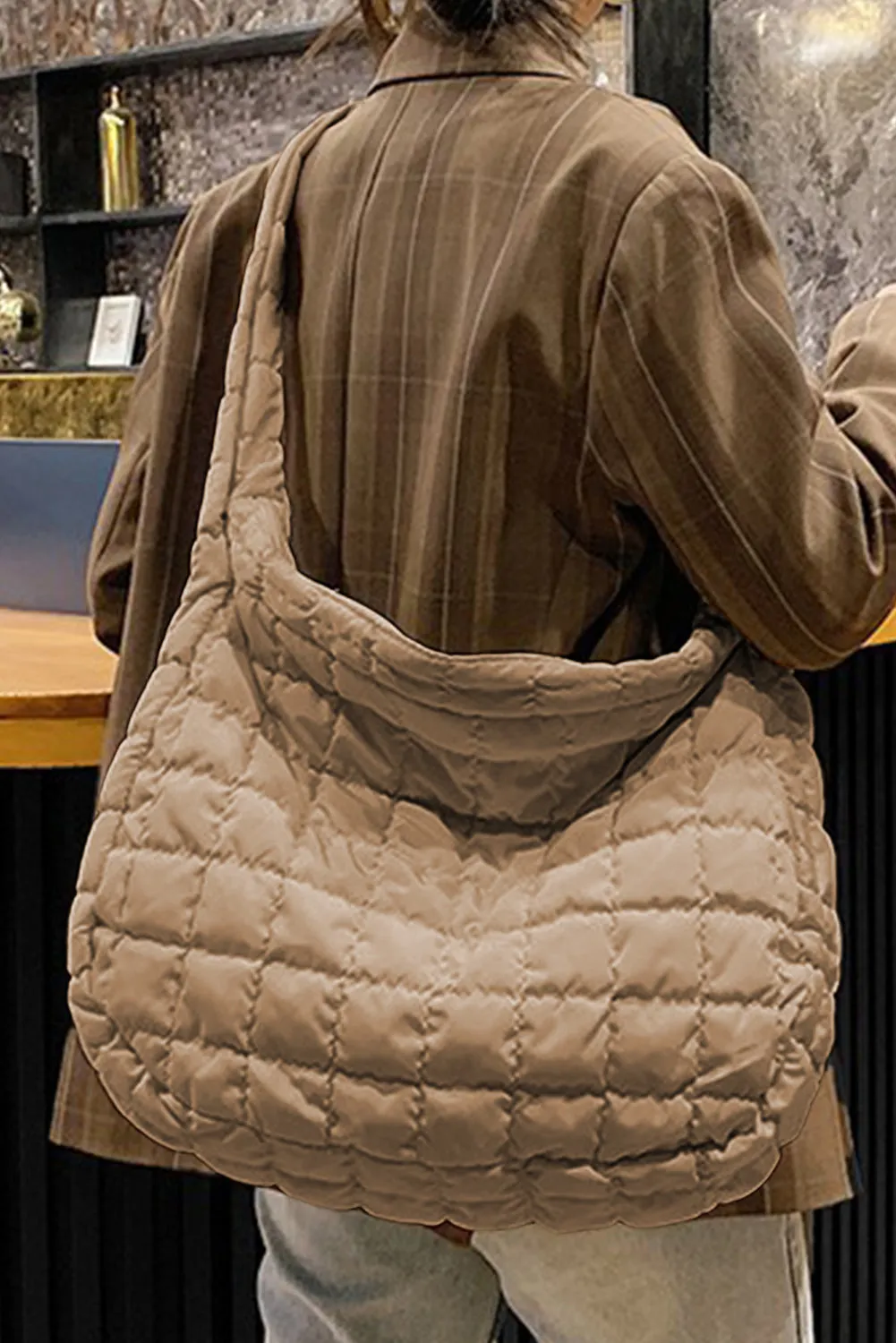 Threaded Pear Kylie Quilted Zipper Tote Bag sold by Zulily product image thumbnail 5
