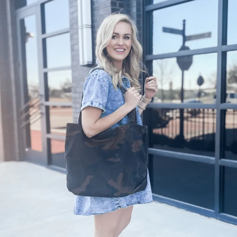 Threaded Pear Kristy Canvas Tote made by Threaded Pear
