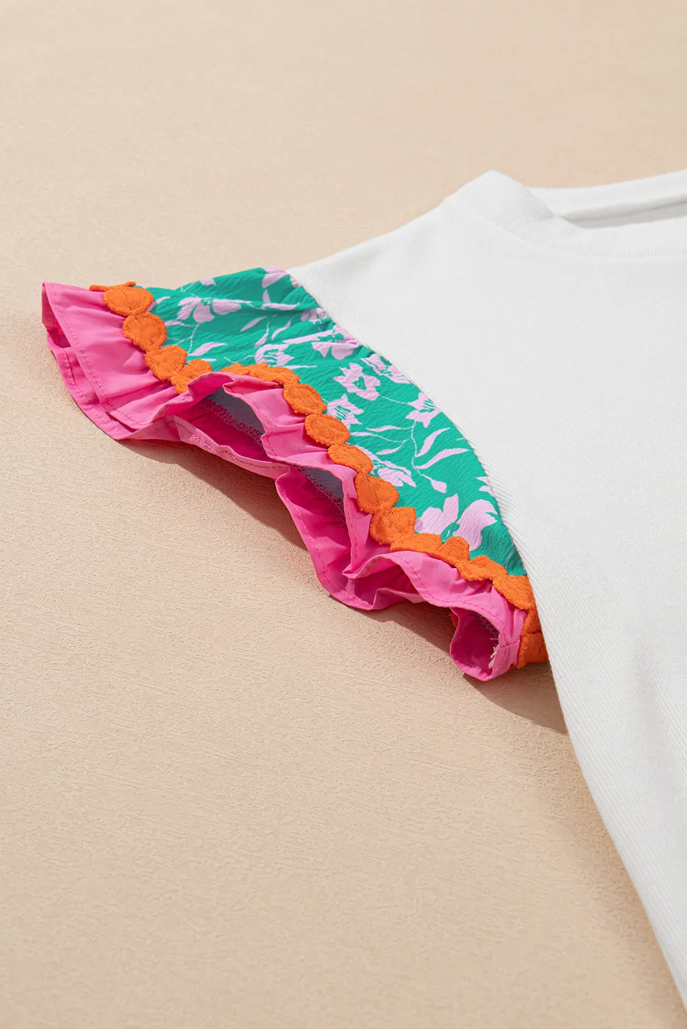 Threaded Pear Kinsley Floral Sleeve Top sold by Zulily product image thumbnail 4