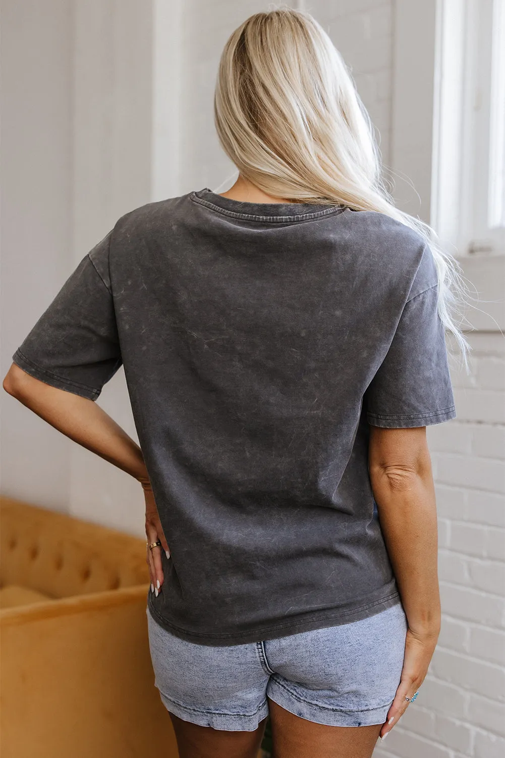 Threaded Pear Kindness Butterflies Mineral Wash Loose Tee sold by Zulily product image thumbnail 2