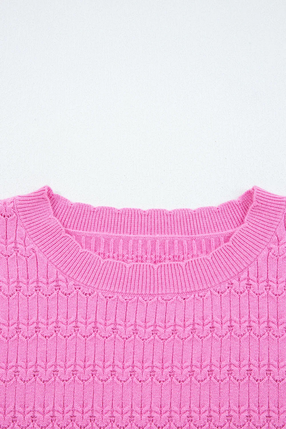 Threaded Pear Kay Knit Ribbed Cuffs Crew Neck Sweater sold by Zulily product image thumbnail 3