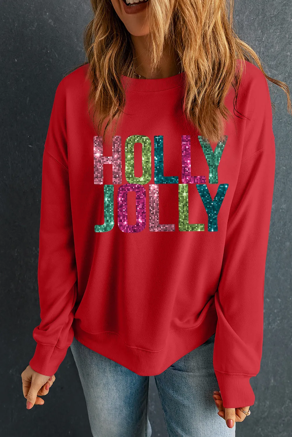 Threaded Pear Junora Jolly Printing Christmas Pullover sold by Zulily product image thumbnail 3