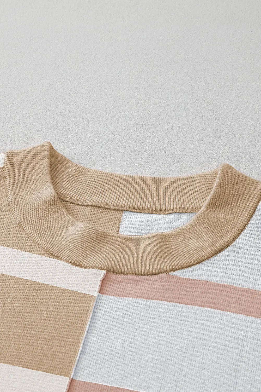 Threaded Pear Jream Stripe Colorblock Oversized Sweater sold by Zulily product image thumbnail 5
