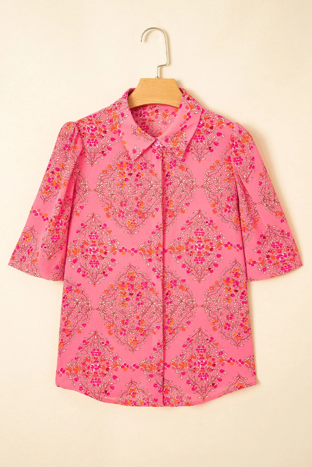 Threaded Pear Josephine Floral Wide Short Sleeve Loose Top sold by Zulily product image thumbnail 4