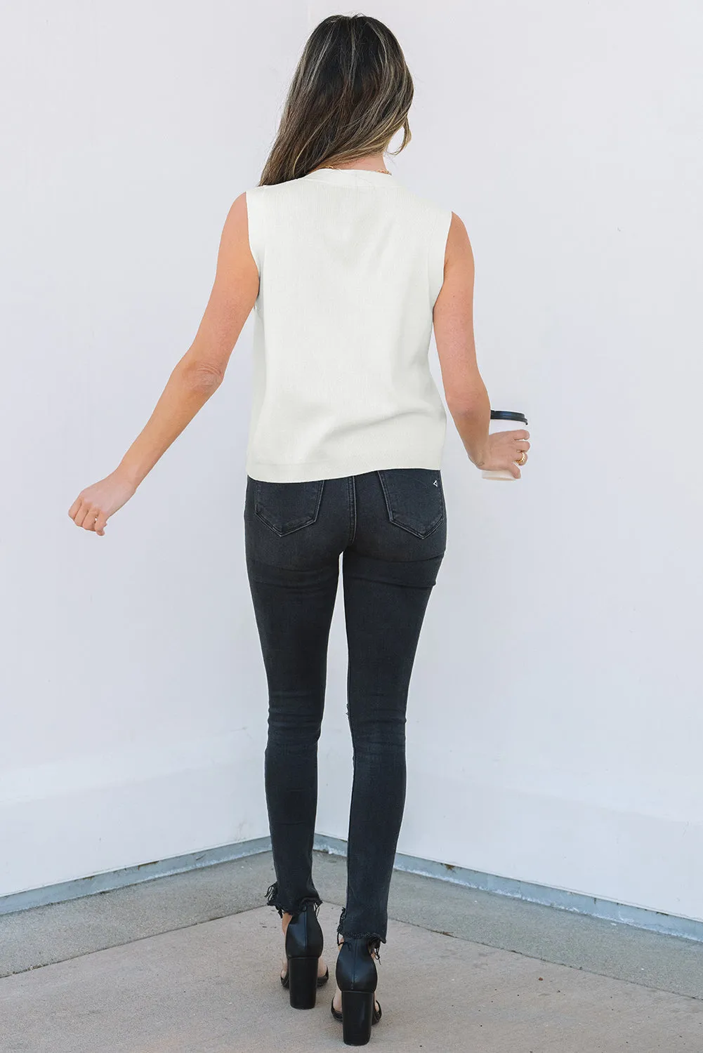 Threaded Pear Izabella V Neck Buttoned Sweater Vest sold by Zulily product image thumbnail 2