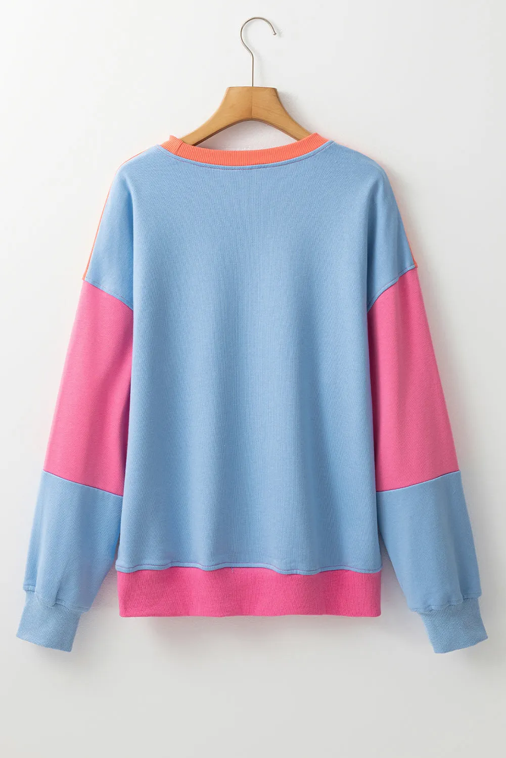 Threaded Pear Isabella Patchwork Drop Shoulder Sweatshirt sold by Zulily product image thumbnail 2