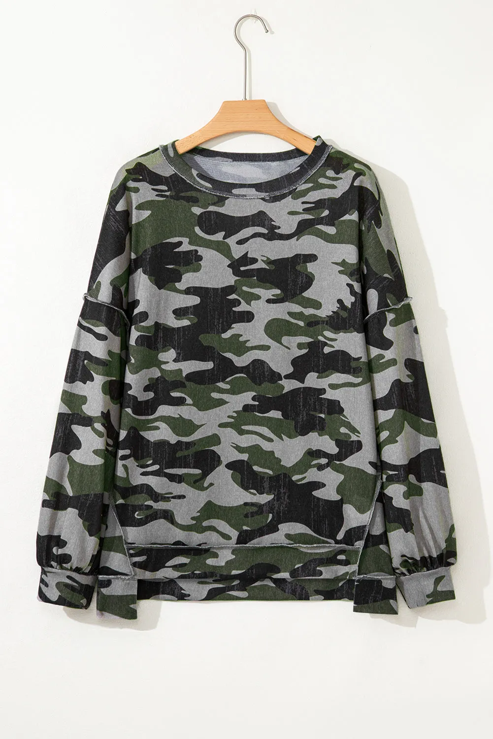Threaded Pear Honey Patchwork Drop Shoulder Sweatshirt sold by Zulily product image thumbnail 3