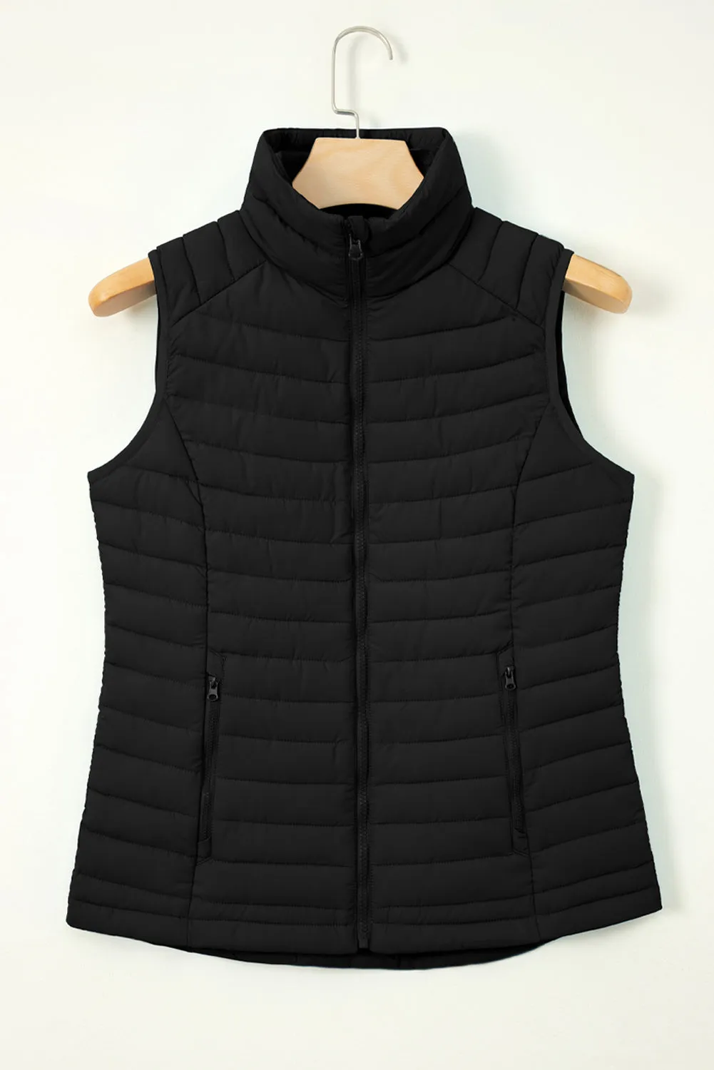 Threaded Pear Harper Quilted Zipped Puffer Vest sold by Zulily