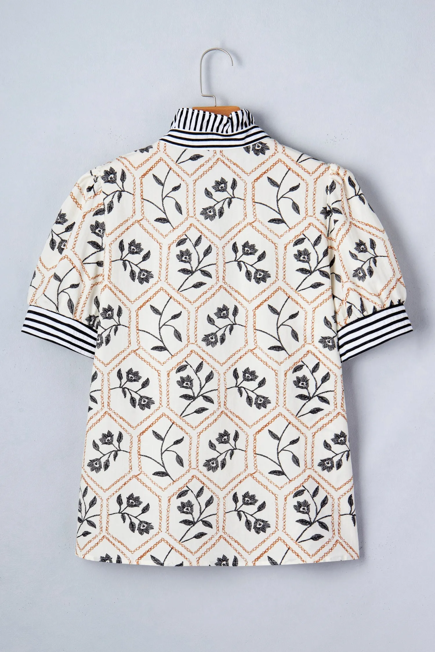 Threaded Pear Hayden Patchwork Short Sleeve Blouse sold by Zulily product image thumbnail 5