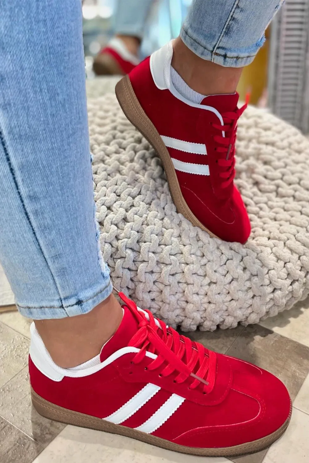 Threaded Pear Harper Lace Up Flat Shoes sold by Zulily product image thumbnail 4